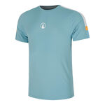 Quiet Please Bekleidung Quiet Please Endlessly Receiver Hori T-Shirt Herren-Hellblau,Mehrfarbig