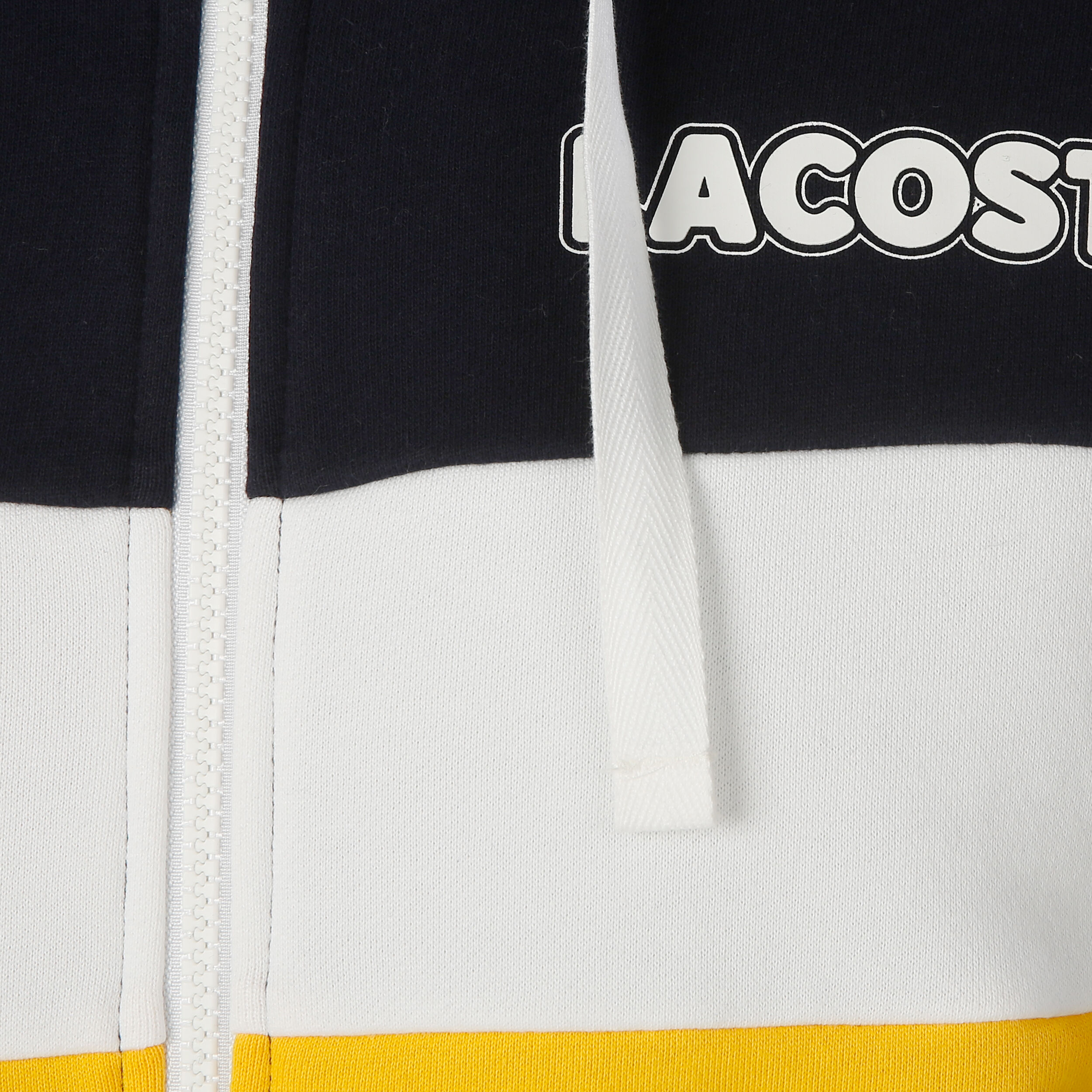 Sweatshirt zippé tennis lacoste sport en molleton color block discount