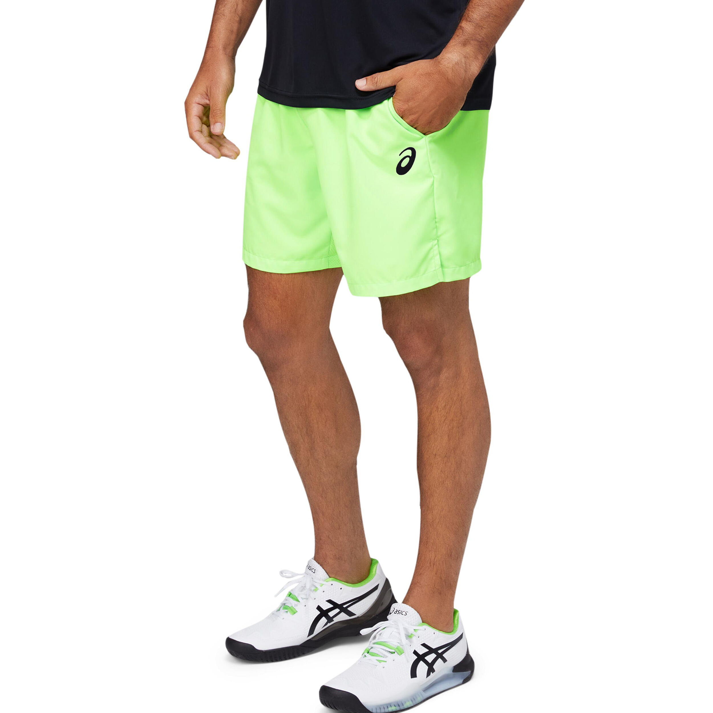 Court 7Inch Shorts Herren Grun WeiB