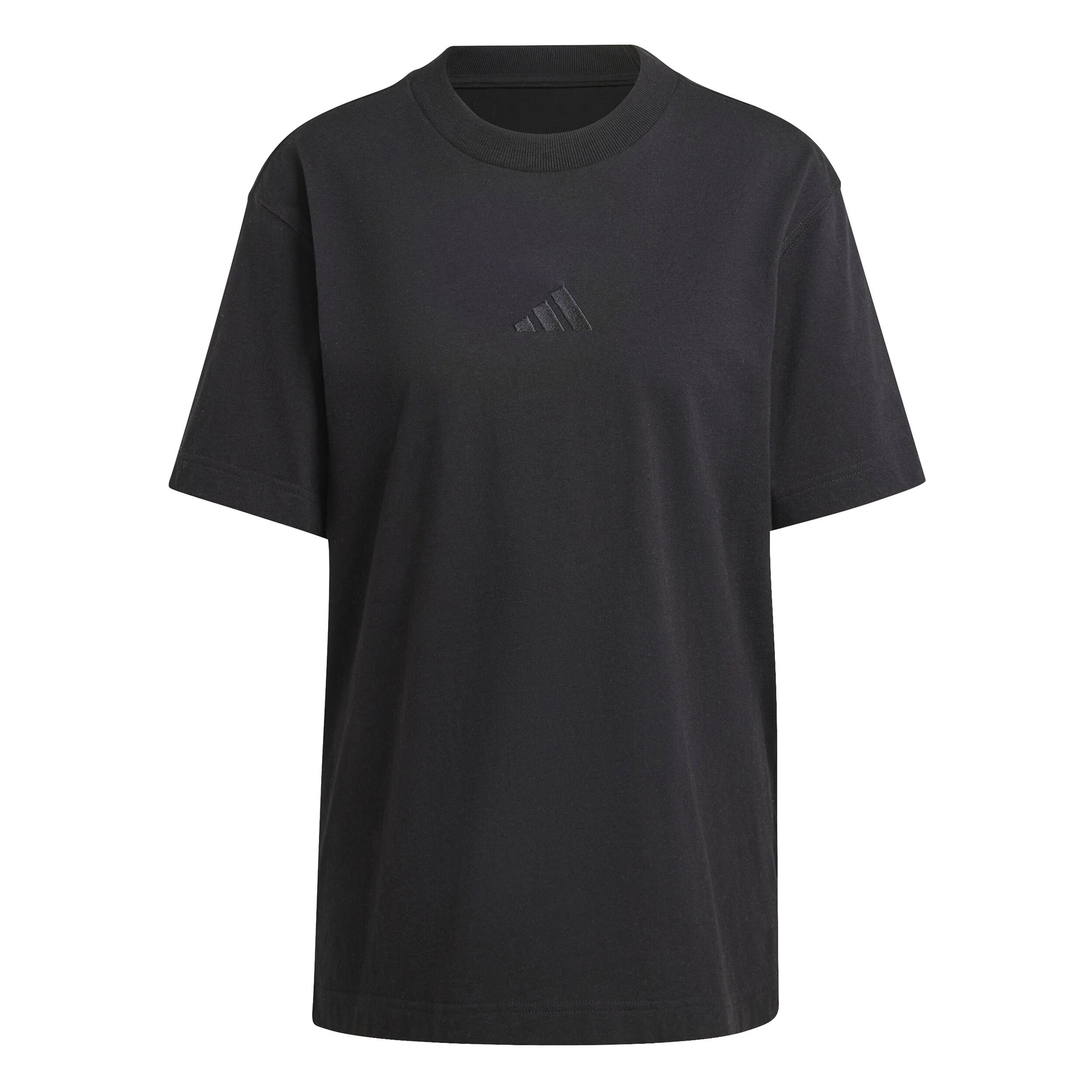 Black adidas t shirt women's discount