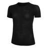 Regular Laufshirt Damen-Schwarz