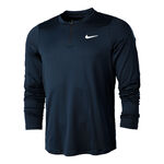 Nike Bekleidung Nike Court Dri-Fit Half-Zip Longsleeve Herren - dunkelblau, 