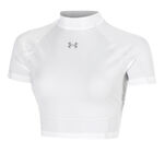 Under Armour T-Shirt Under Armour HeatGear Elite Crop T-Shirt Damen-wei&szlig;