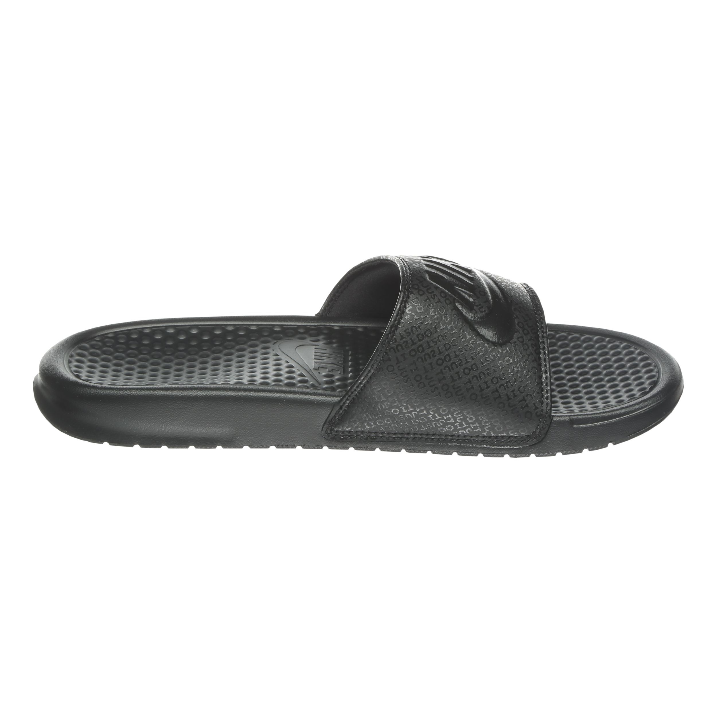 Benassi Just Do It Badelatschen Herren Schwarz Dunkelgrau
