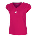 Quiet Please Tennisbekleidung Quiet Please Create Volley T-Shirt Damen-Pink,Wei&szlig;