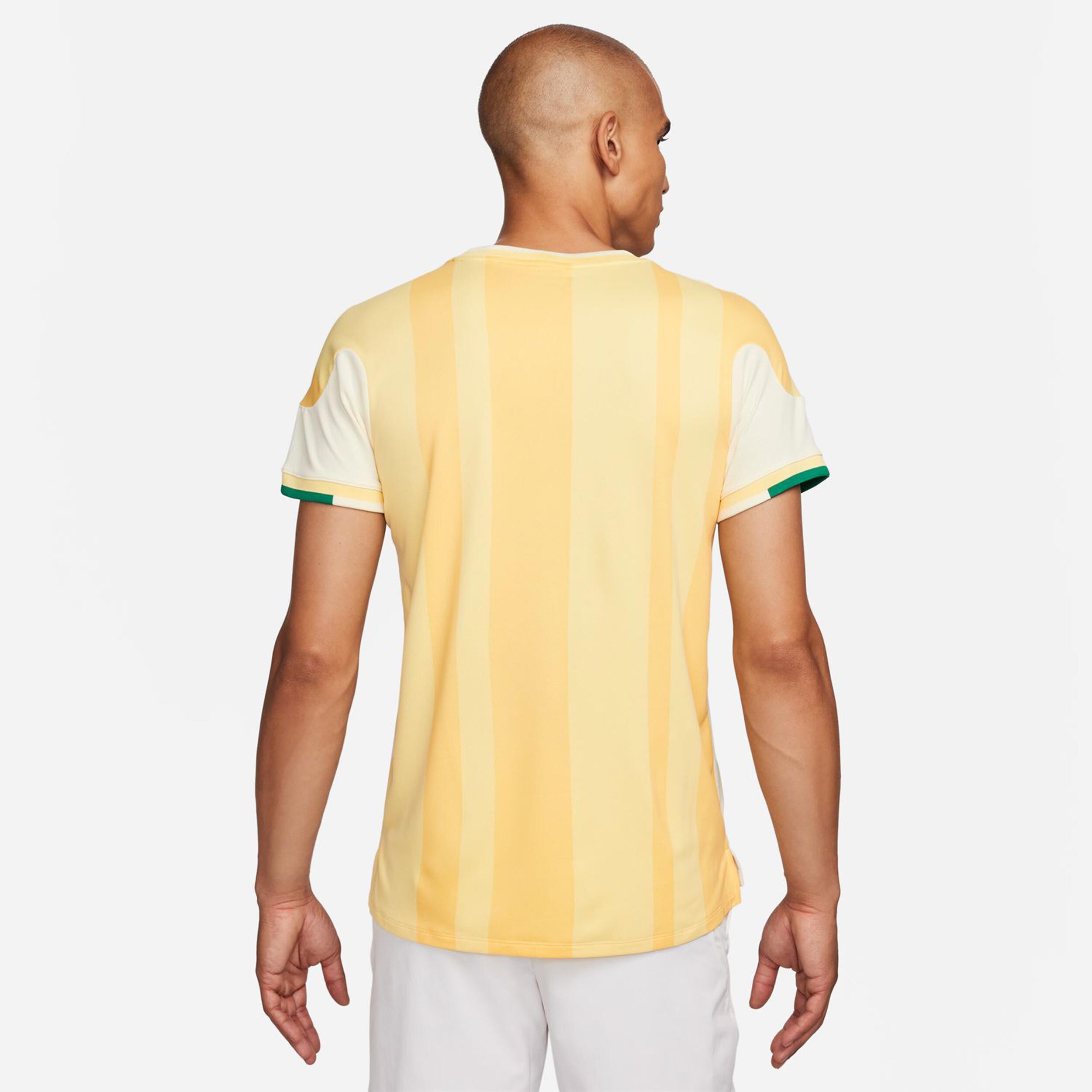 Nike Court Dri Fit Slam T Shirt Herren Creme Mehrfarbig online kaufen Tennis Point DE