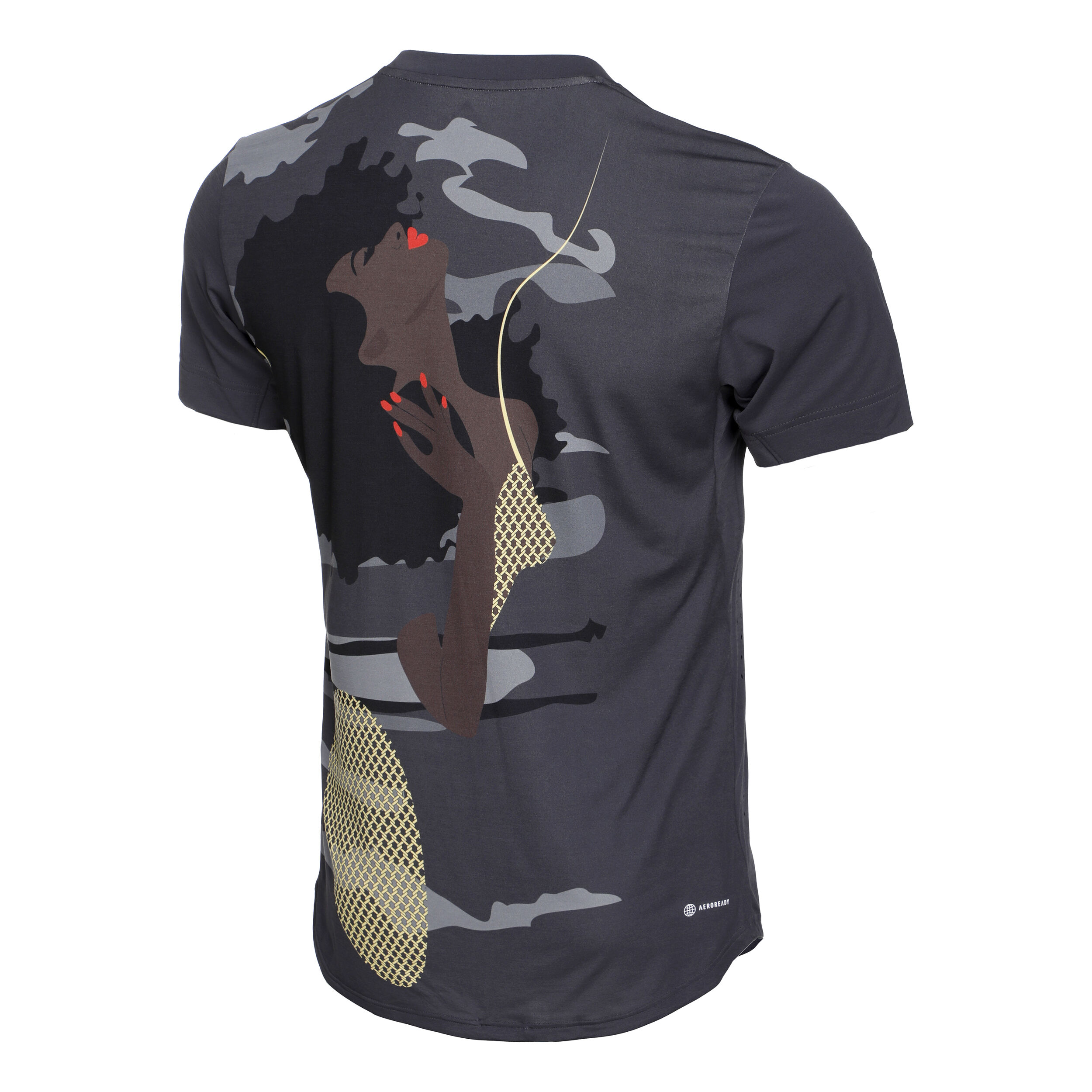 New York Printed T Shirt Herren Grau