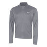 Pacer Half-Zip Laufshirt Herren - grau