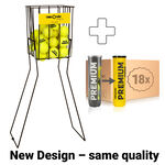 Tennis-Point Premium Tennisball 18x 4er plus Ballkorb