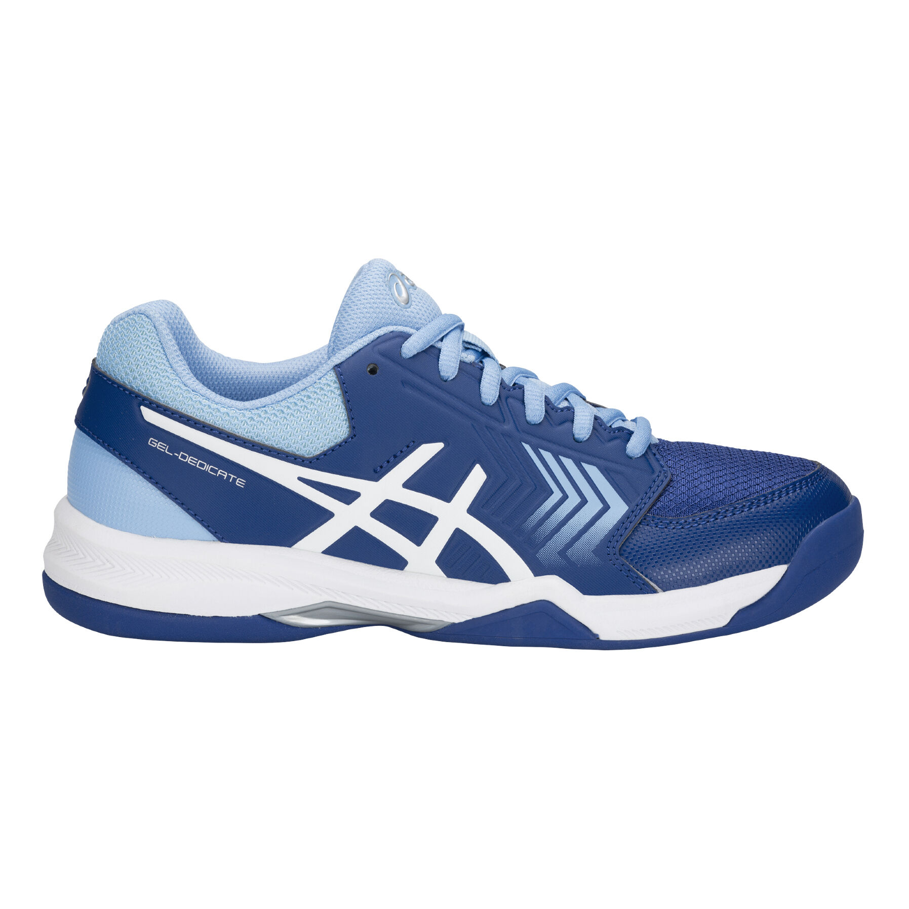 Gel Dedicate 5 Indoor Teppichschuh Damen Blau Hellblau
