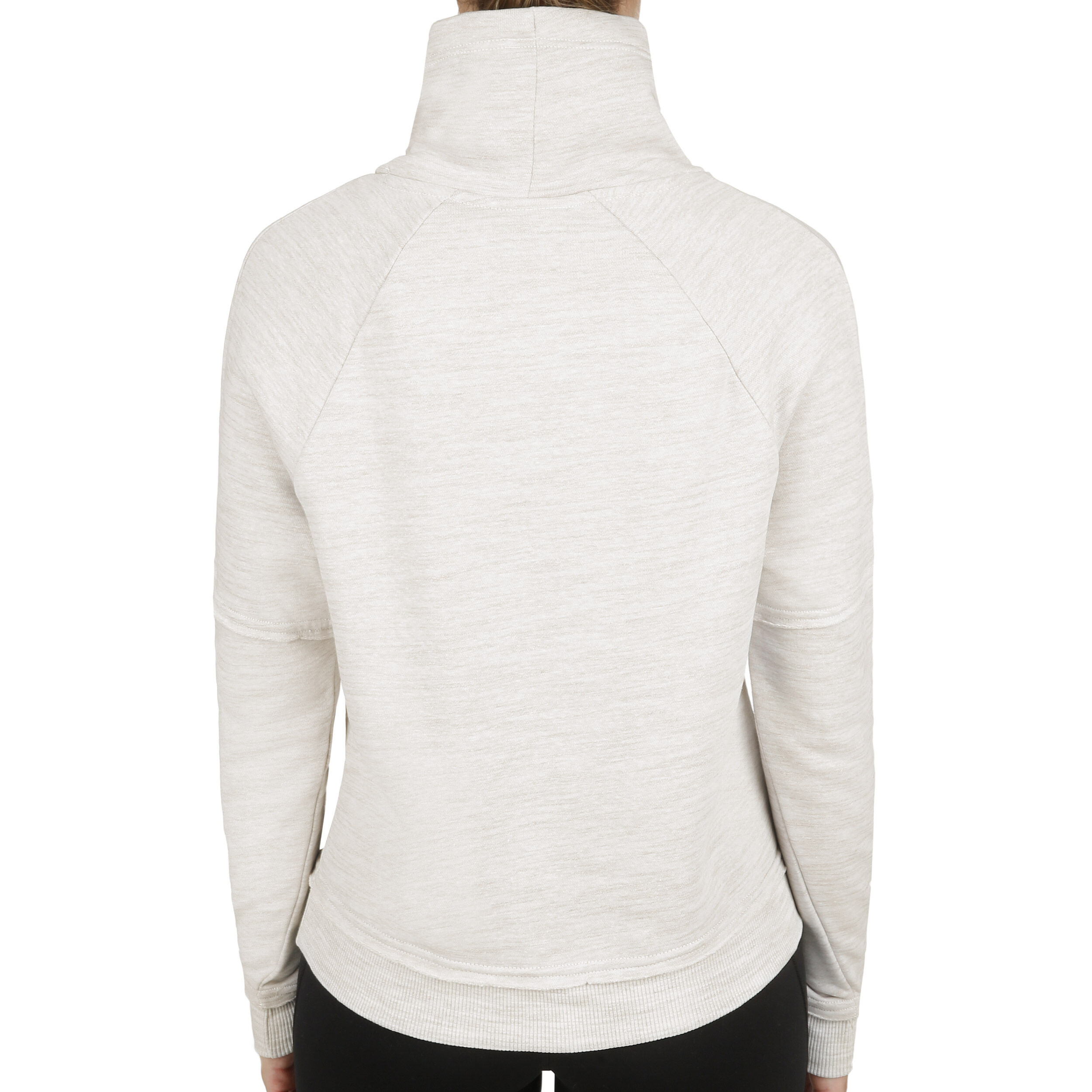 Reebok Elements Marble Cowl Neck Hoody Damen Creme, Grau Reebok Elements Marble Cowl Neck Hoody Damen Creme, Grau