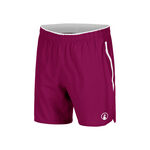 Quiet Please Tennisbekleidung Quiet Please Drop 7in Shorts Herren-berry, wei&szlig;