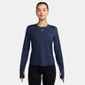 One Classic Dri-FIT Longsleeve Damen - dunkelblau, weiß