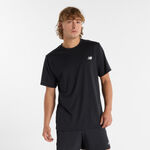 New Balance Bekleidung New Balance Short Sleeve T-Shirt Herren-Schwarz
