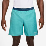 Nike Bekleidung Nike Court Victory Dri-Fit 7in Aop Shorts Herren - t&uuml;rkis, petrol