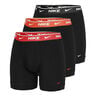 Everyday Cotton Stretch Boxer Short 3er Pack Herren - schwarz, 