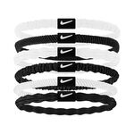 Nike Bekleidung Nike Flex Hair Tie Haarband 6er Pack-Wei&szlig;,Schwarz