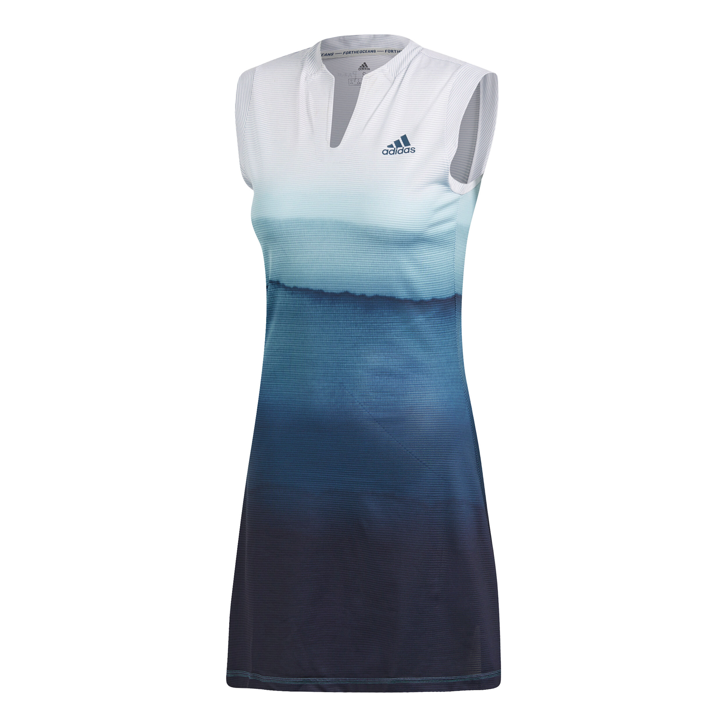 Parley Kleid Damen WeiB Dunkelblau
