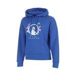 Quiet Please Hoody Quiet Please Crush Flower Logo Hoody M&auml;dchen-blau, wei&szlig;