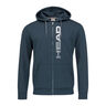 Fynn Sweatjacke Herren - dunkelblau, weiß
