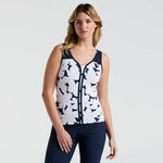 Original Penguin Bekleidung Original Penguin Riviera Floral Tank-Top Damen-Dunkelblau