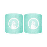 Quiet Please Tennisbekleidung Quiet Please Short Schweißband 2er Pack Unisex - türkis, weiß