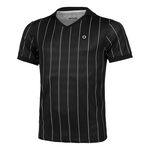 Tennis-Point Bekleidung Tennis-Point Stripes Polo Special Edition Herren-Schwarz,Weiß