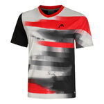 HEAD Bekleidung HEAD Topspin T-Shirt Herren - rot, schwarz