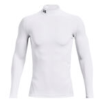Under Armour Bekleidung Under Armour Coldgear Comp Mock Longsleeve Herren-Wei&szlig;