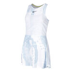Nike Bekleidung Nike Court Dri-Fit Slam Kleid Damen-Weiß,Hellgrau