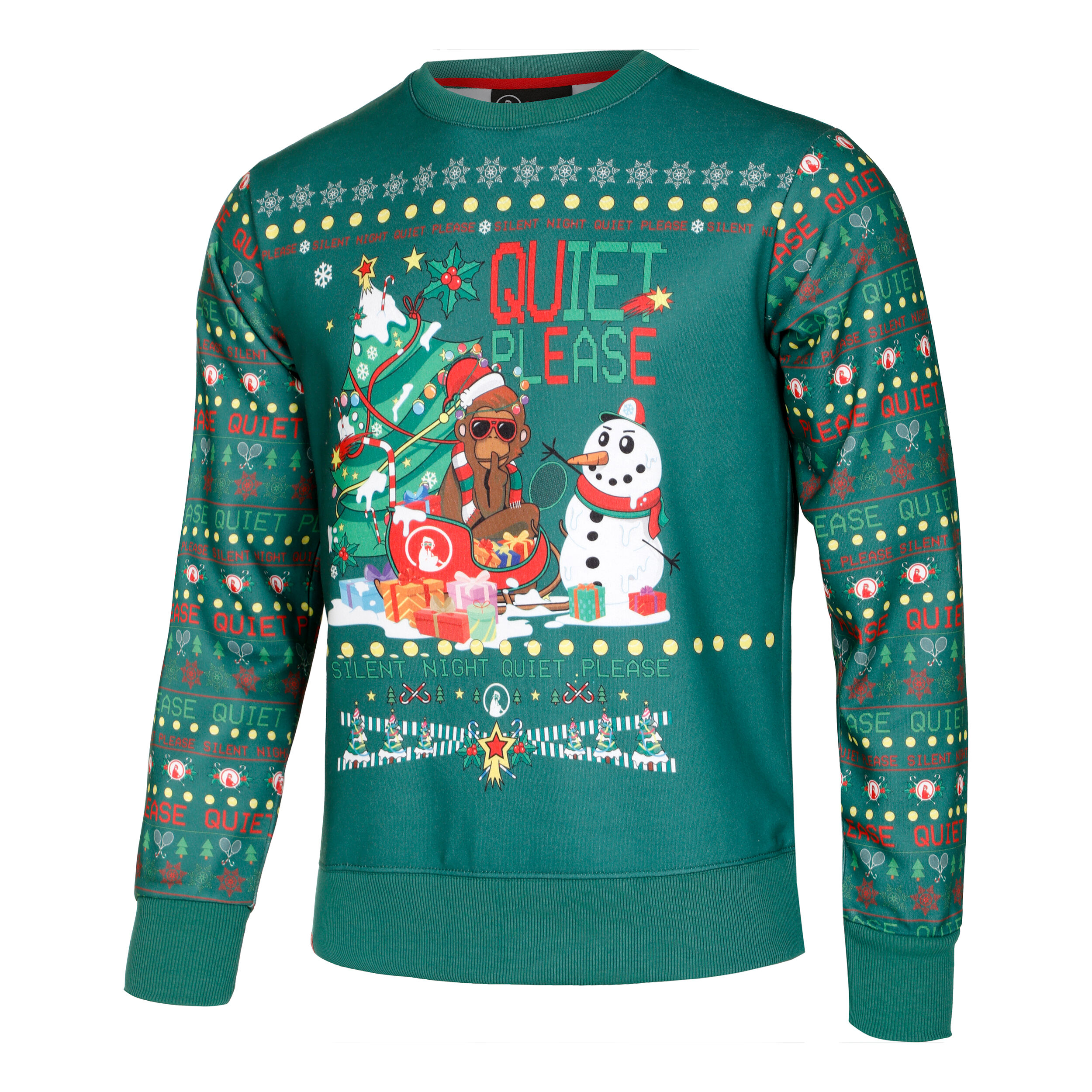Ugly Christmas Sweatshirt Herren Grun Mehrfarbig