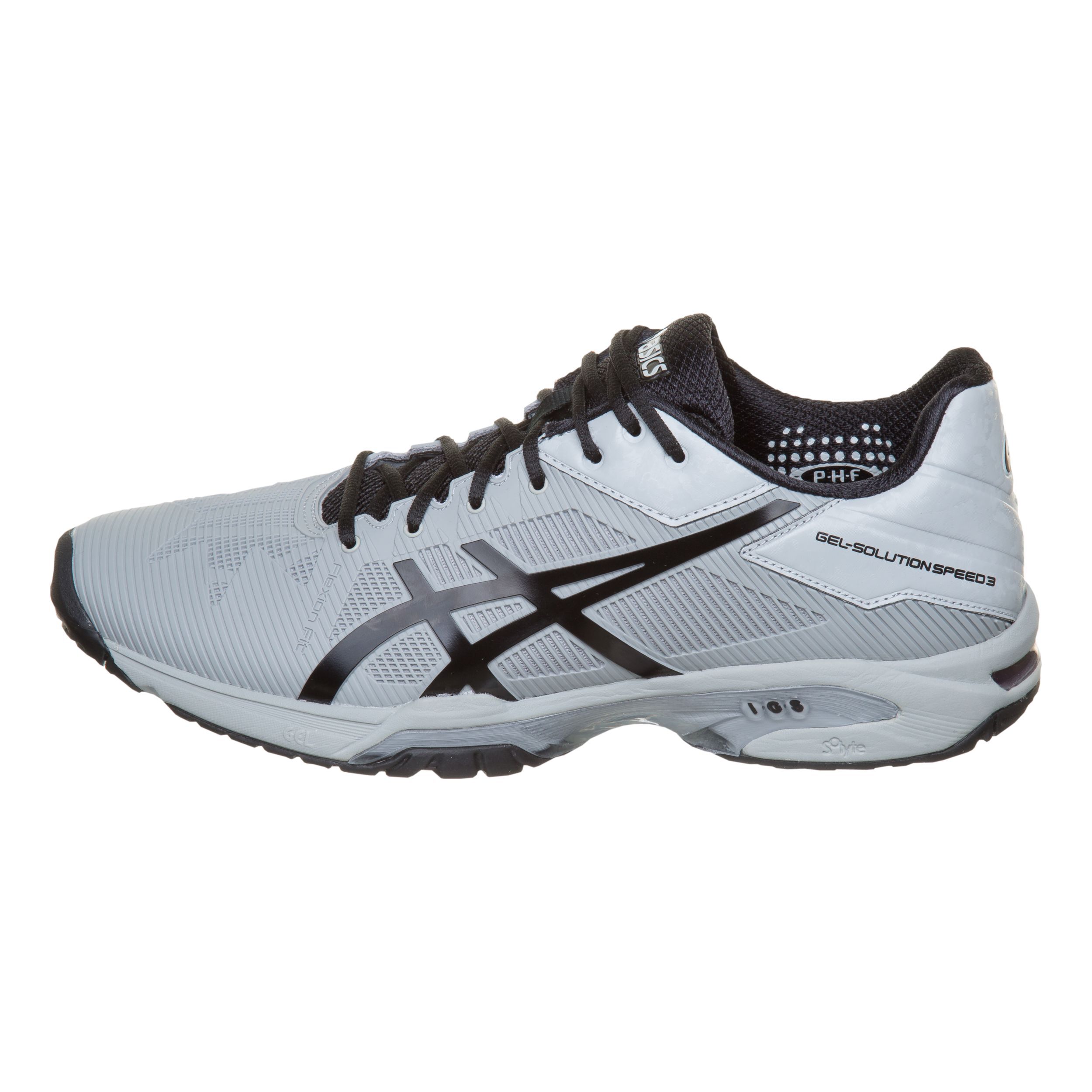 Gel Solution Speed 3 Allcourtschuh Herren Hellgrau Schwarz