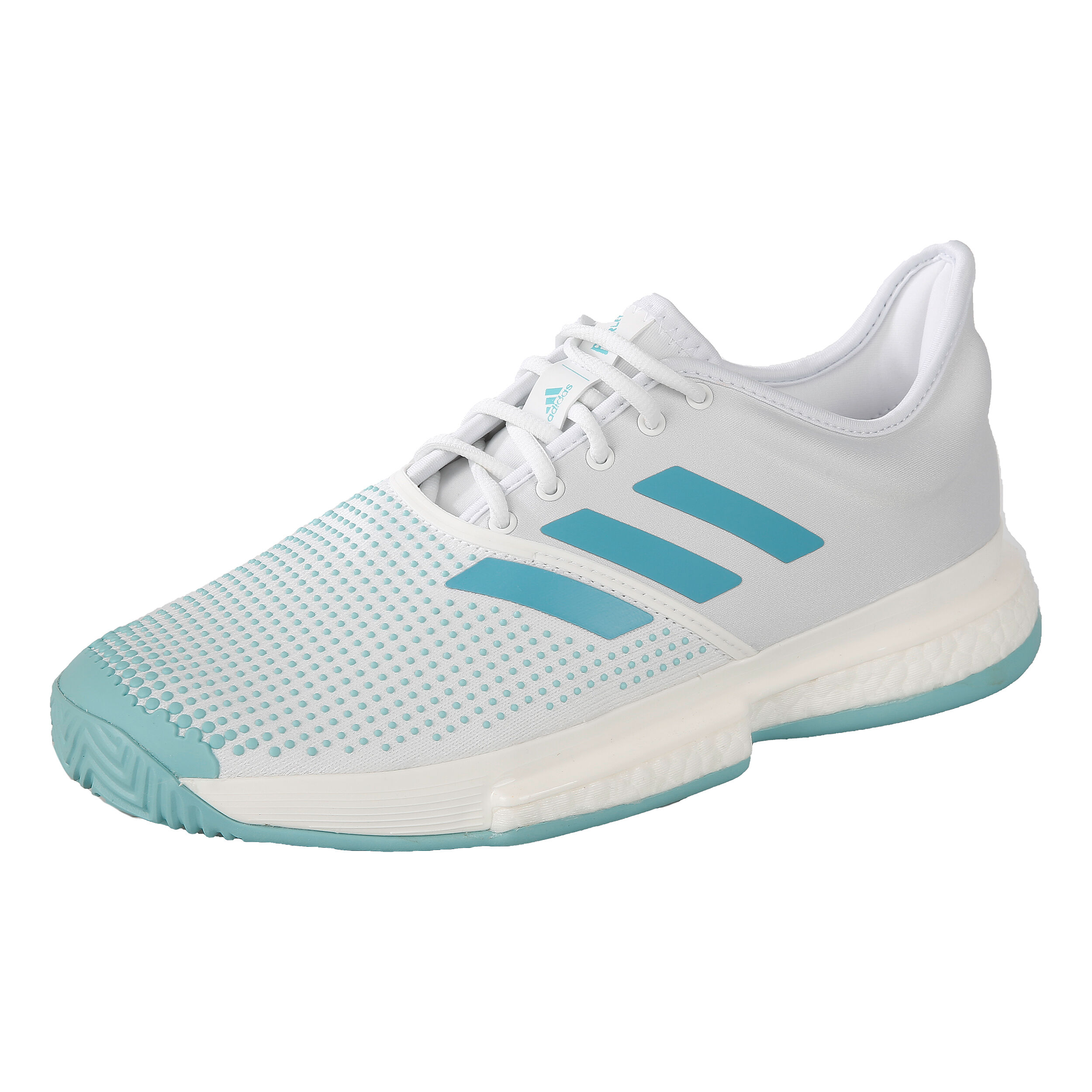 SoleCourt Boost X Parley Allcourtschuh Herren WeiB Mint