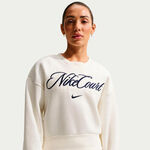 Nike Sweatshirt Nike Court Fleece Crew Sweatshirt Damen-creme, dunkelblau