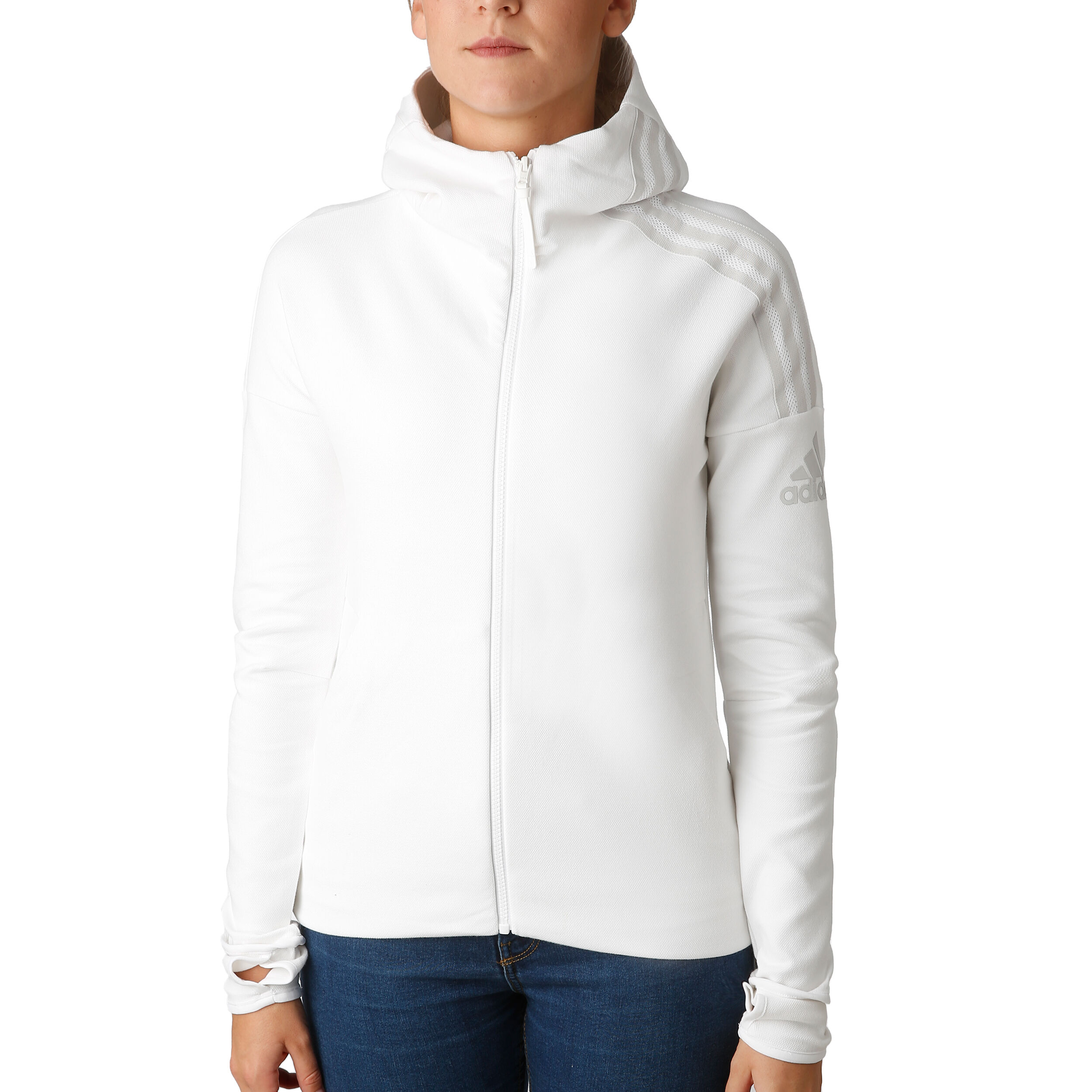 Z.N.E. Trainingsjacke Damen Wei Hellgrau