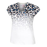 BIDI BADU Bekleidung BIDI BADU Leoparty Styles V-Neck T-Shirt Damen-Weiß,Schwarz