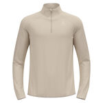 Odlo Bekleidung Odlo Zeroweight Warm Mid Layer 1/2 Zip Laufshirt Herren-Silber
