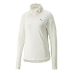 Puma Bekleidung Puma Cloudspun High Neck Longsleeve Damen-Wei&szlig;