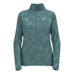Odlo Bekleidung Odlo Zeroweight Print Laufjacke Damen-Blaugrau