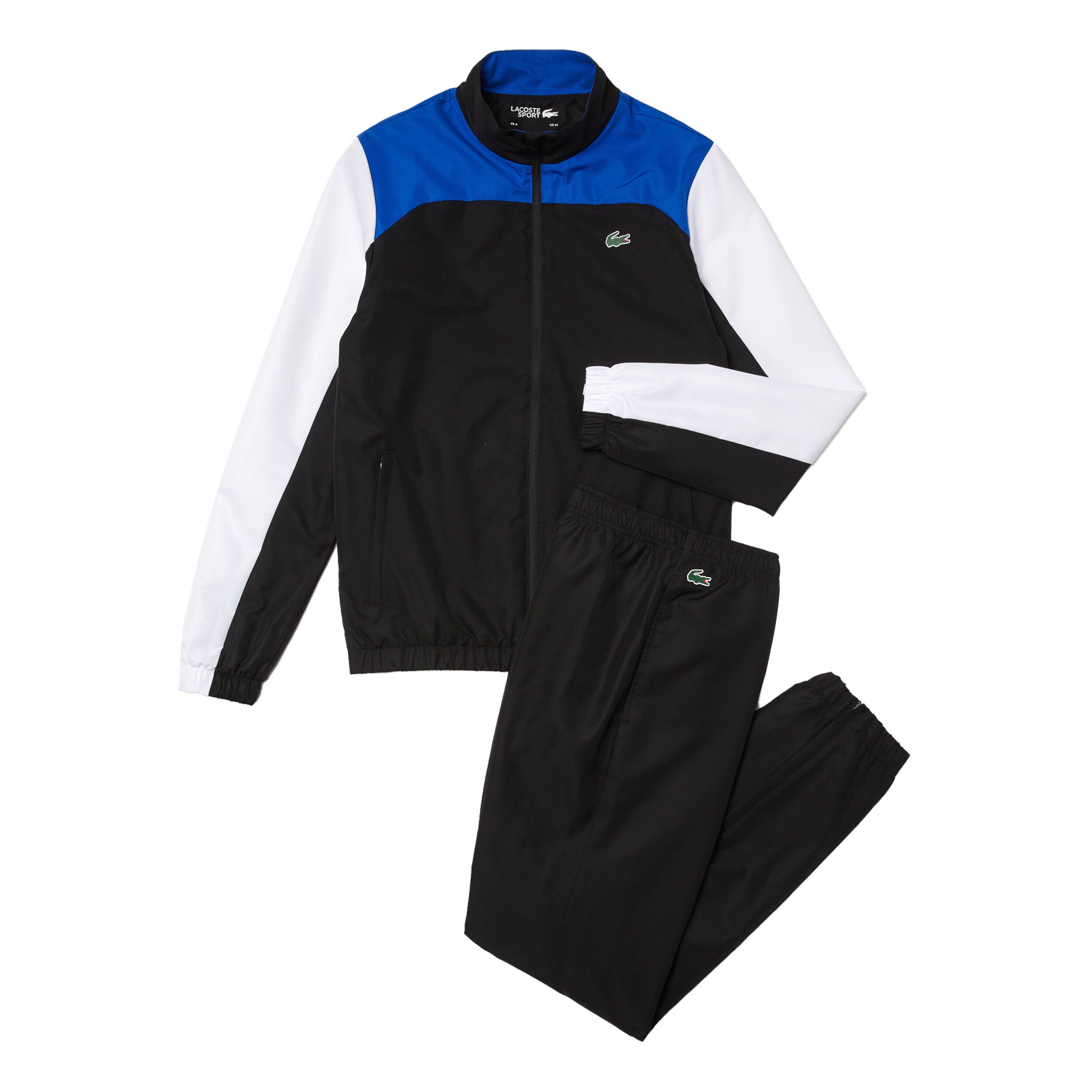 Black and blue lacoste tracksuit best sale