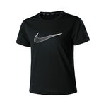 Nike Laufshirt Nike Dri-Fit One Graphic T-Shirt M&auml;dchen-Schwarz,Wei&szlig;