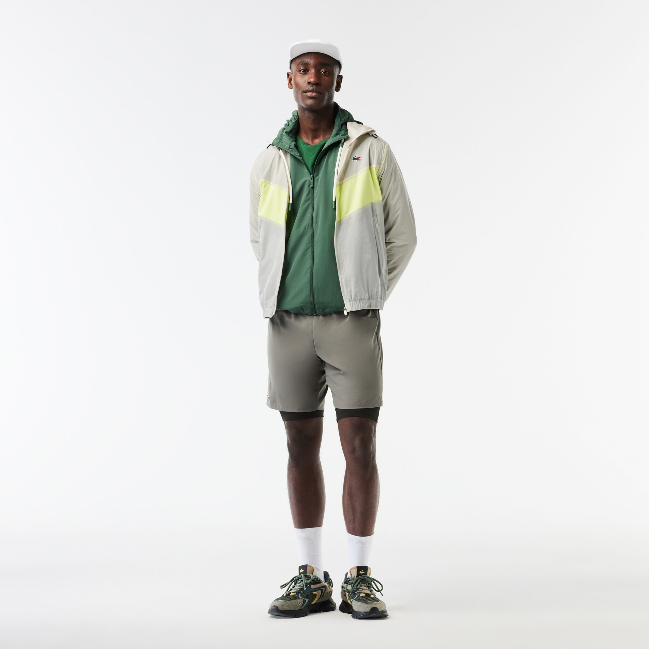 Lacoste Active Shorts Herren Khaki Schwarz online kaufen Tennis