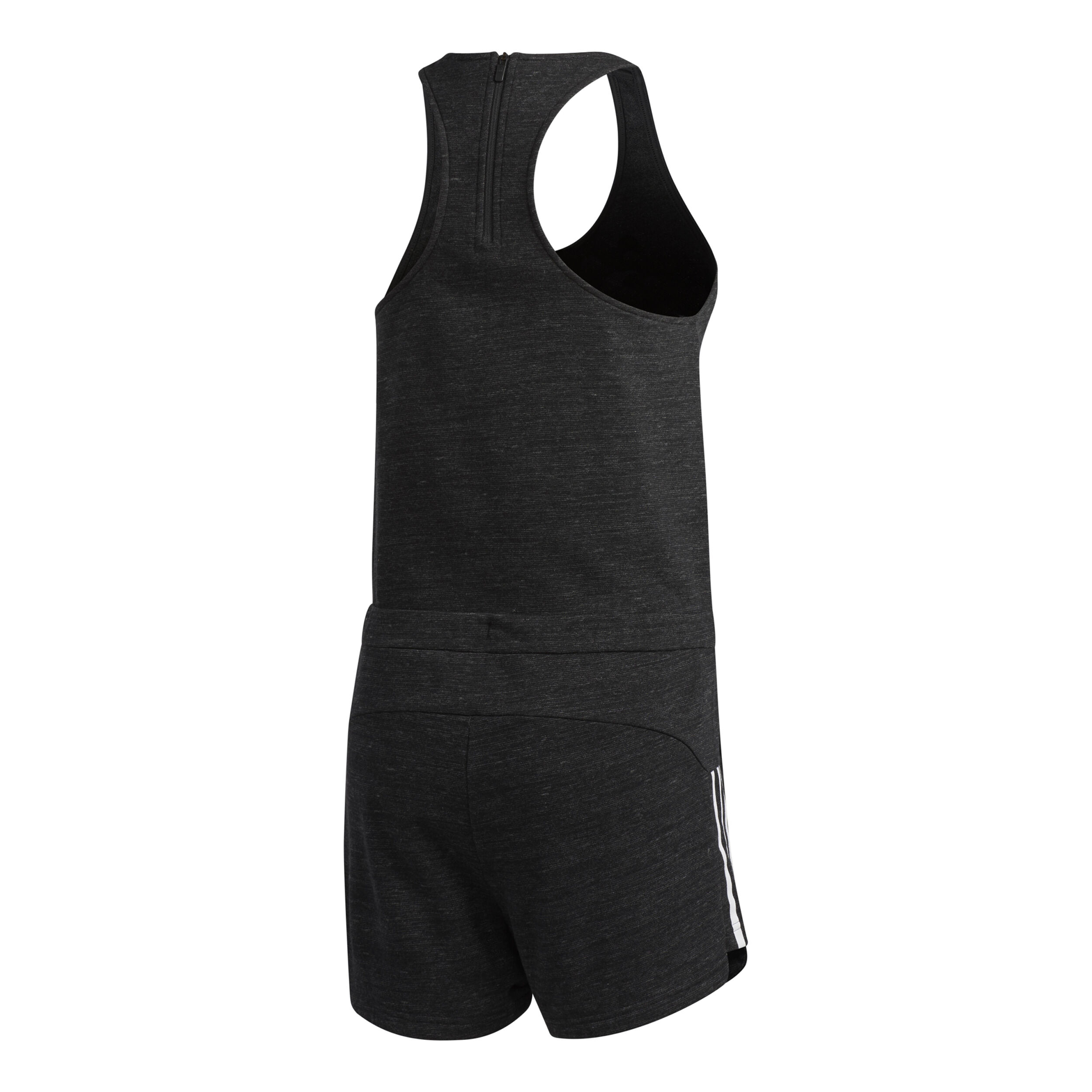 Sport To Street Romper Jumpsuit Damen Schwarz WeiB