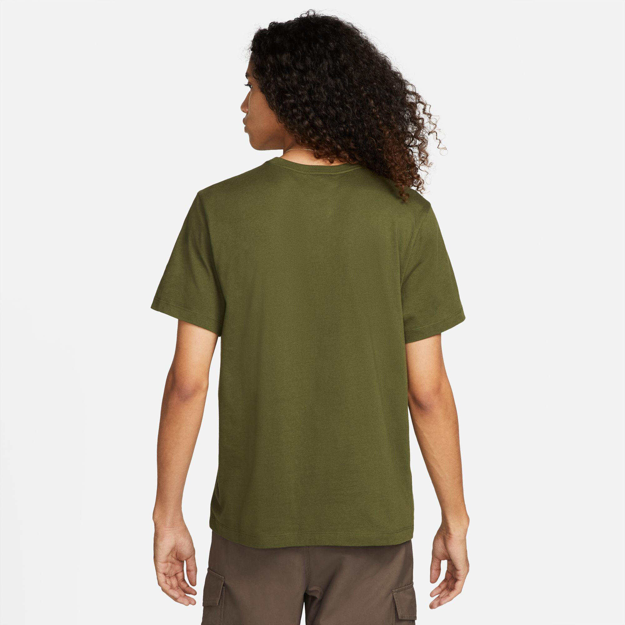 Sportswear T Shirt Herren Grun WeiB