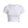 Rival Rib Baby T-Shirt Damen-Wei&szlig;