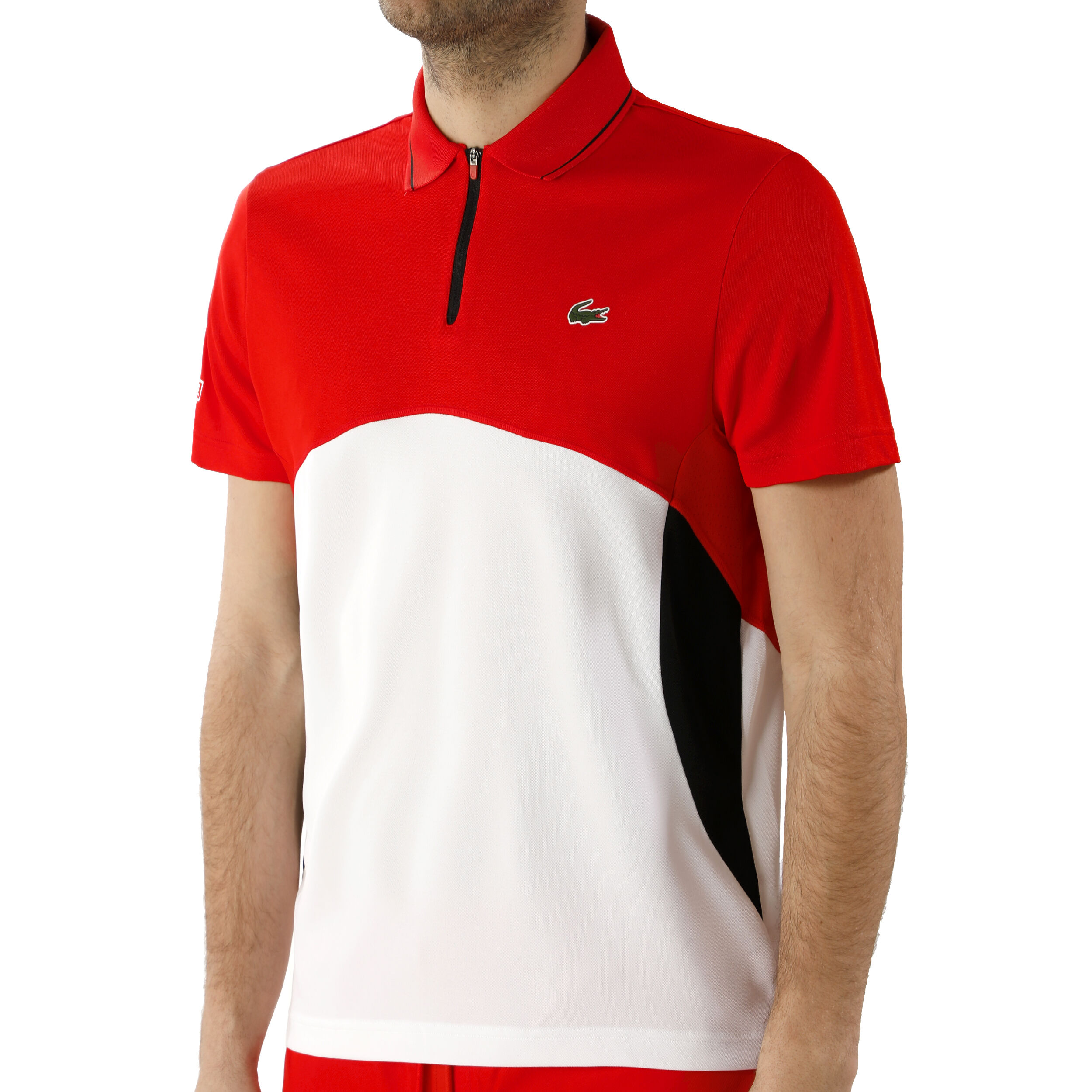 Lacoste Polo Herren - Weiß, Rot online
