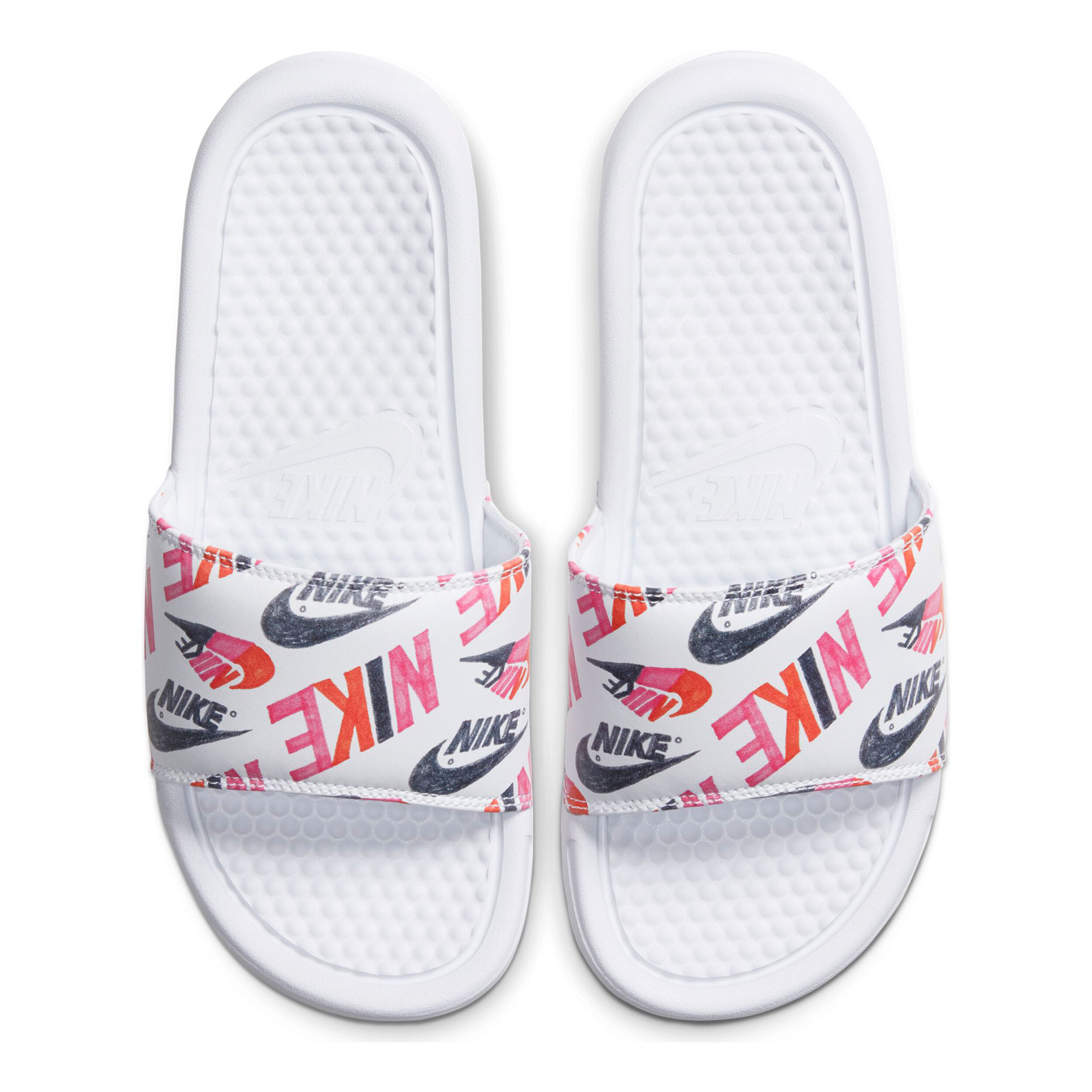Nike Benassi Just Do It Badelatschen Damen WeiB Rot online kaufen Tennis Point DE