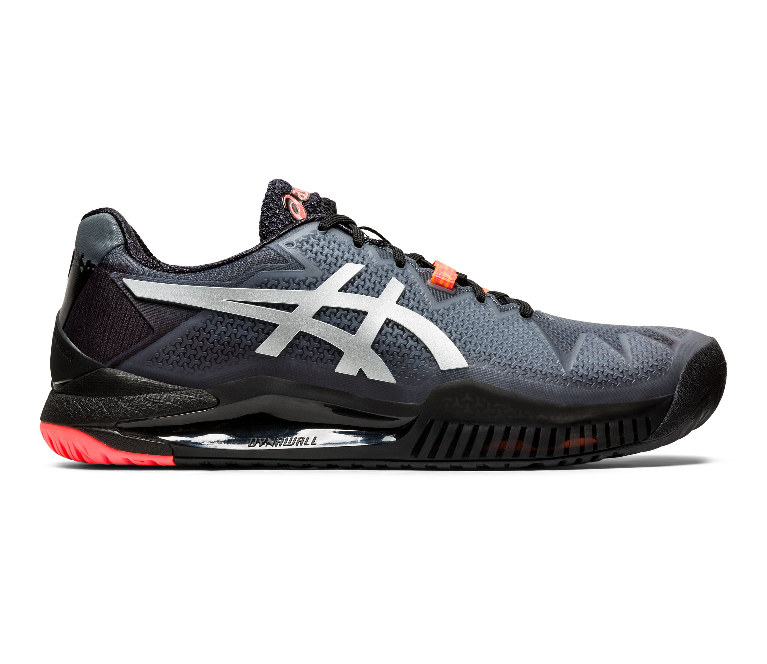 Gel Resolution 8 L.E. Allcourtschuh Herren Dunkelgrau Schwarz