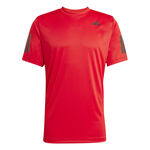 adidas Tennisbekleidung adidas Club 3Stripes T-Shirt Herren-rot
