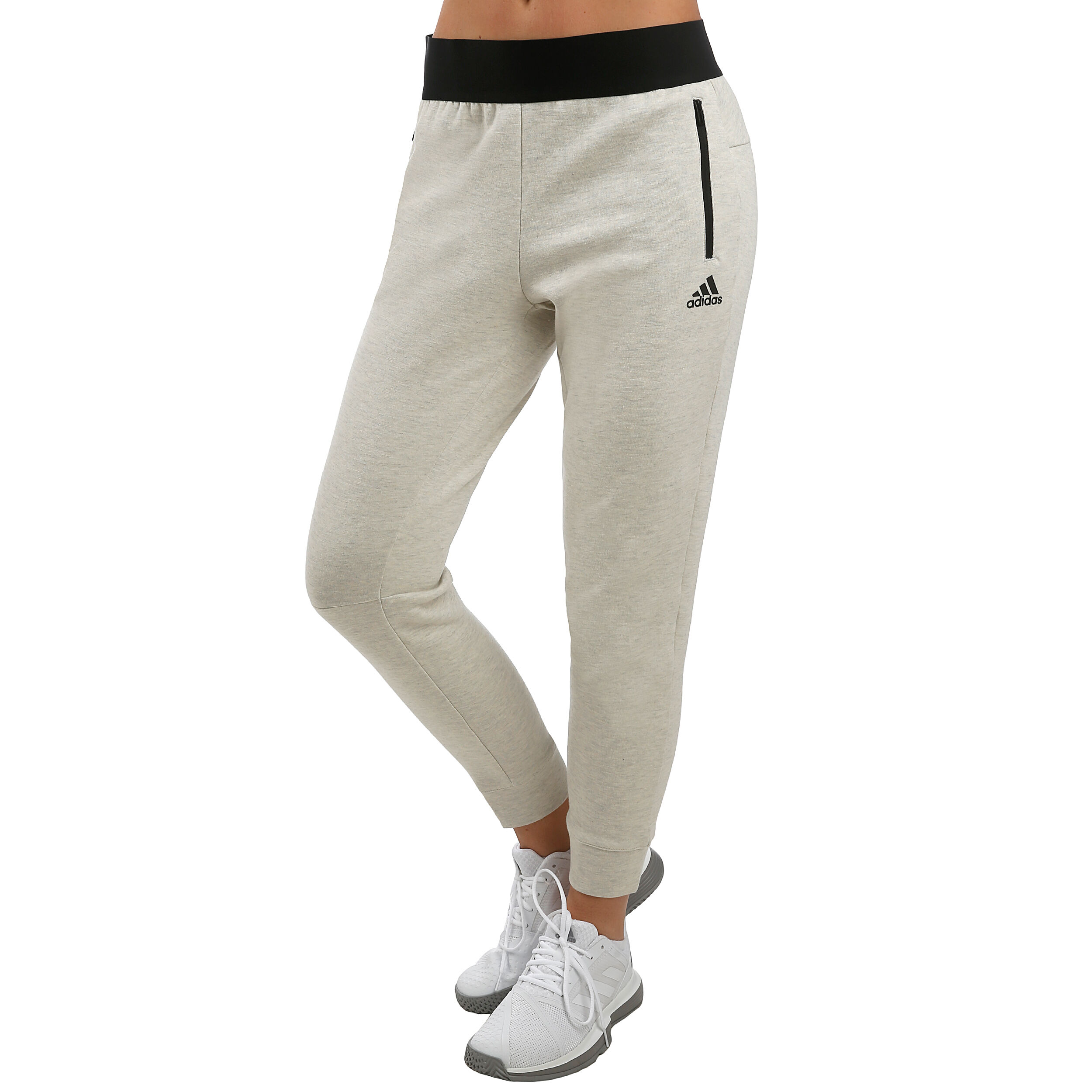 ID Stadium Trainingshose Damen Creme Schwarz